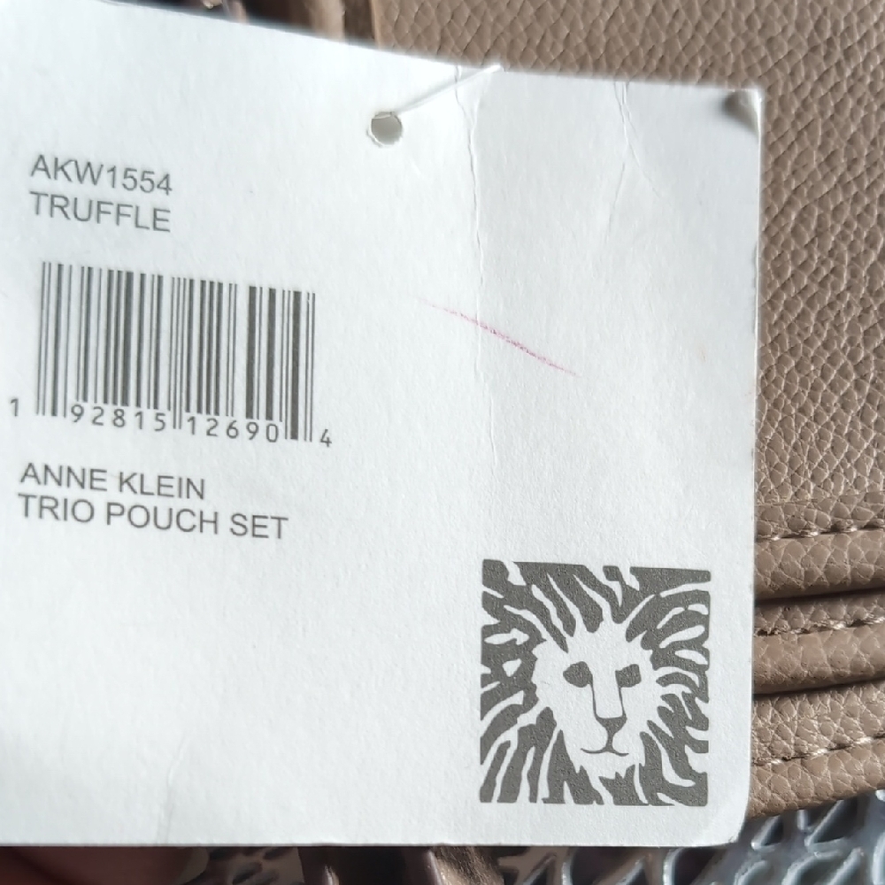 Anne Klein Trio Pouch Wristlet Set in Truffle - Picture 2 of 2